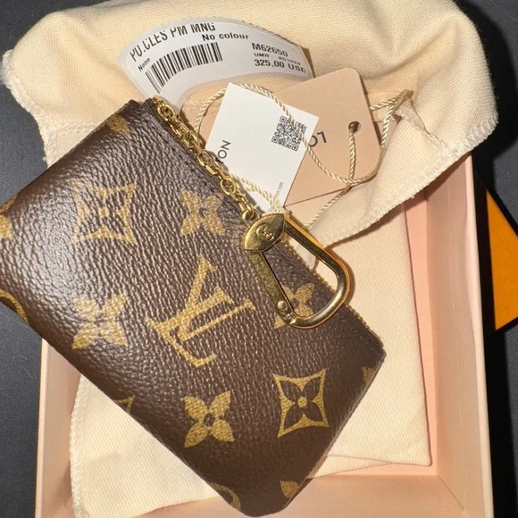 Louis Vuitton Brown Monogram Key Pouch - Picture 2 of 6